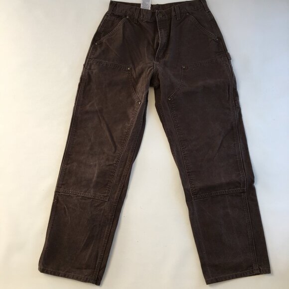 Carhartt B136 DK8 Duck Double-Front Dungarees 33X30 - Picture 1 of 9